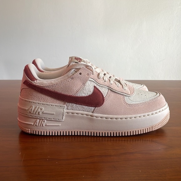 Nike Air Force 1 Pink and Red Sneakers - Picture 3 of 5
